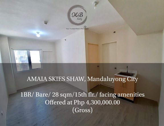 RFO 1BR for sale at Amaia Skies Shaw Mandaluyong