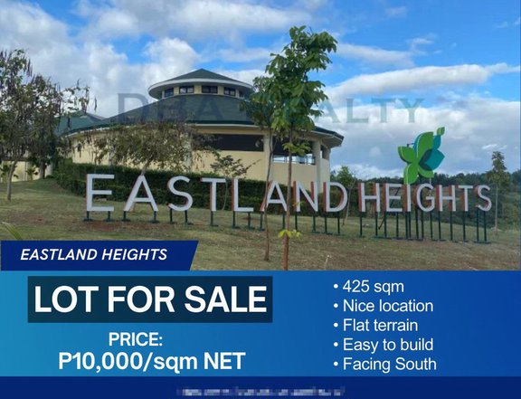 425sqm Residential Lot For Sale in Eastland Heights, Antipolo