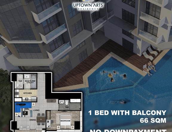 65.00 sqm 1-bedroom Condo For Sale Uptown Arts Bgc Taguig Megaworld