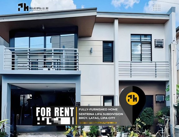 Fully Furnished 4-Bedroom House For Rent in Sentrina Lipa