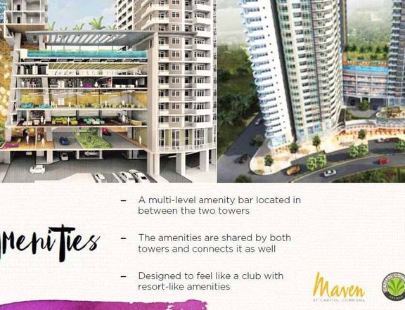 Maven at Capital Commons 1Br No DP 60k/month