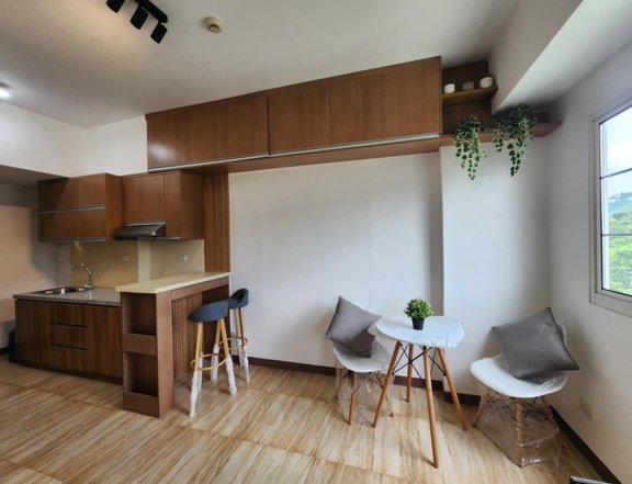 fully furnished studio unit for rent in Apple One Banawa Cebu City 17k pesos only new unit