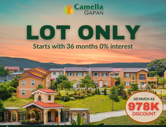 Camella Lot Only For Sale in Gapan Nueva Ecija
