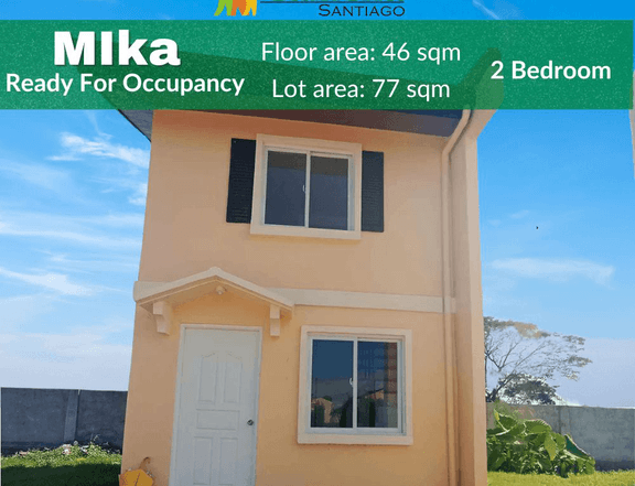 House and lot in Santiago City- MIKA READY FOR OCCUPANCY 2 Bedroom