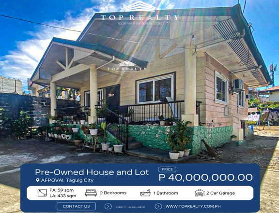2BR Two Bedroom Single Attached House For Sale in Taguig, Metro Manila