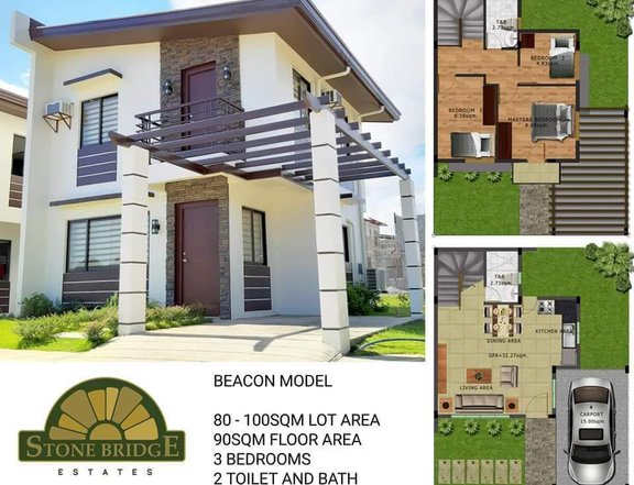 Single attached House and lot in Carmona Cavite near Metro Manila