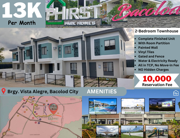 2 Bedroom Townhouse For Sale in Vista Alegre, Bacolod City