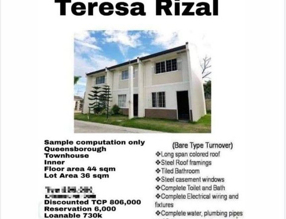 QUEENSBOROUGH APEC HOMES 6K MONTHLY THRU PAGIBIG HOUSE AND LOT TERESA