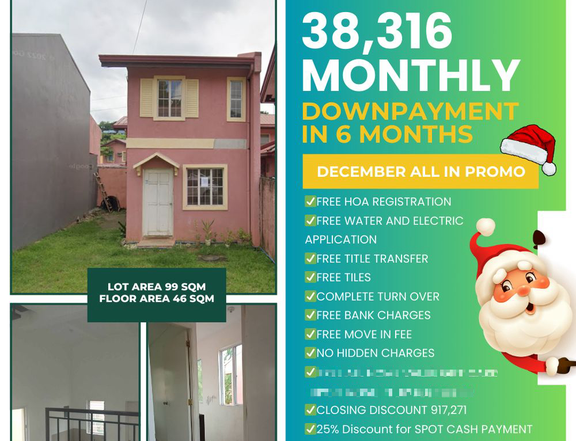 Ready For Occupancy 2-bedroom Single Attached House For Sale in San Jose Del Monte Bulacan