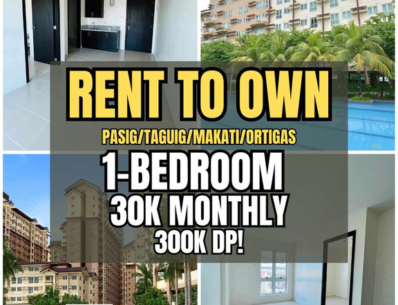 1-Bedroom Condo For Sale in Rochester Pasig 30K Monthly 300K DP! near BGC Taguig Makati FREE AIRCON