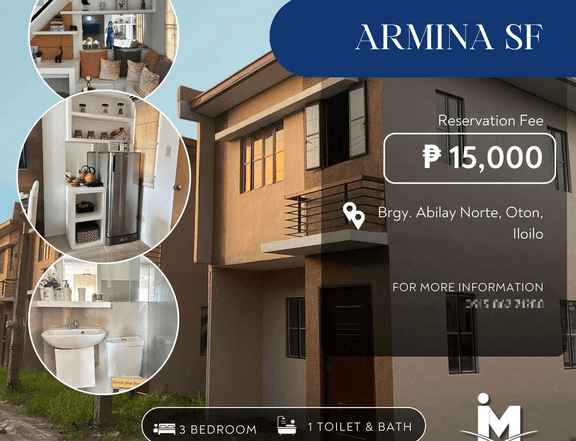 3-bedroom Armina  Single Detached House For Sale in Oton Iloilo
