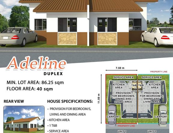 2BR Duplex  GREENMEADOW  For Sale in San Jose Batangas