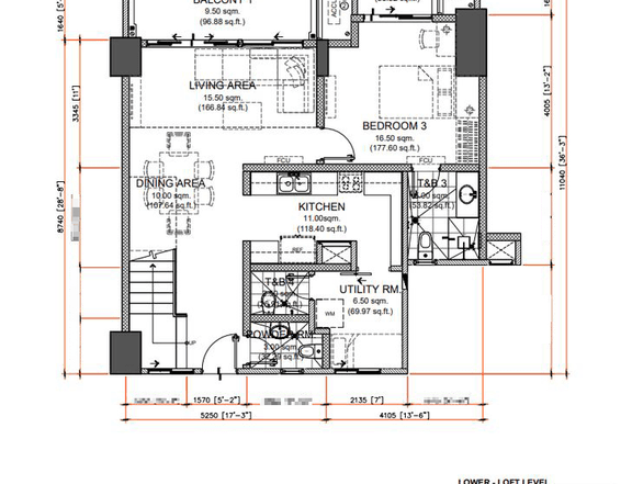 SPACIOUS BIG CUT UNITS 3BR LOFT TYPE CONDO WITH UTILITY ROOM THE ERIN HEIGHTS BY DMCI HOMES