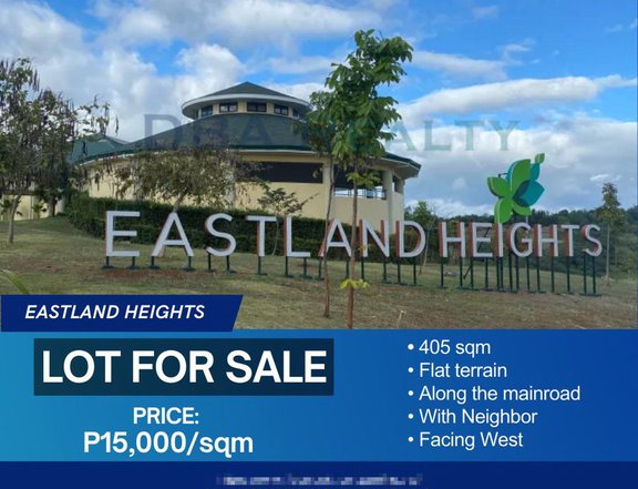 405 sqm Residential Lot For Sale in Eastland Heights, Antipolo