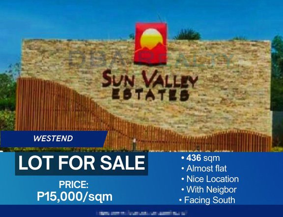 436 sqm Residential Lot for Sale in Sun Valley Estates, Antipolo city