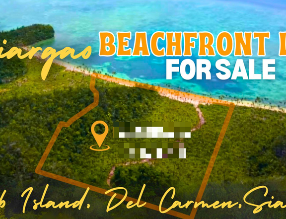 Beachfront Lot for Sale  5.4 Hectares Near Sugba Lagoon, Caub Island, Siargao