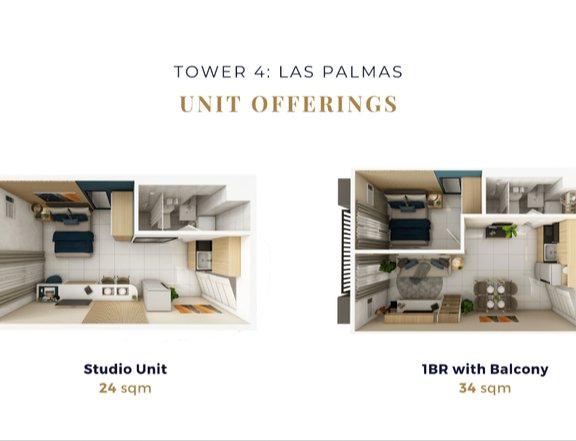 7F 23.76 sqm 1-bedroom Condo For Sale in Las Pinas Metro Manila