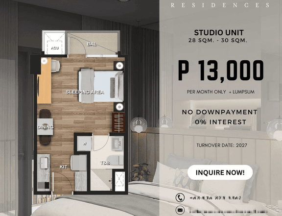 28.00 sqm Studio Condo For Sale in General Trias Cavite