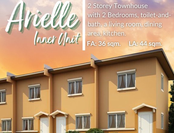 Inner Unit 2 Storey Townhouse with 2 BR in Sorsogon City