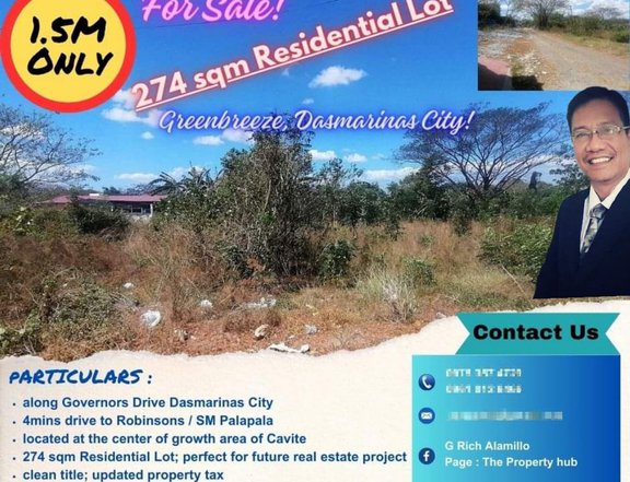 274sqm Residential Lot in Dasmarinas City