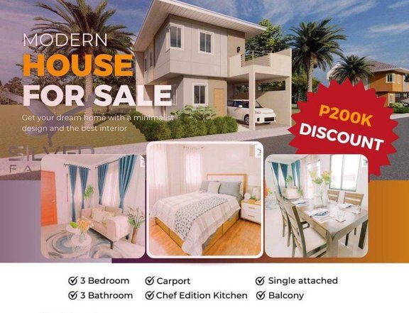 3-bedroom single attached house for sale in Lipa city Batangas
