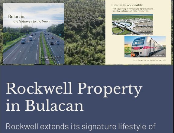 ROCKWELL BULACAN. Residential Lot inside exclusive Subdivision in San Jose Del Monte City Bulacan