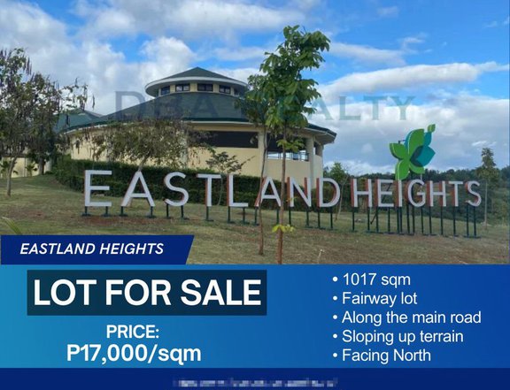 1,017 sqm Fairway Lot for Sale in Eastland Heights, Antipolo City