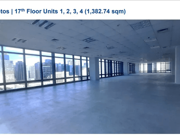 1382 sqm Office For Rent in BGC Taguig City