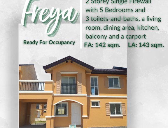 RFO 5-BR 2 Storey Single Firewall House For Sale in Sorsogon City