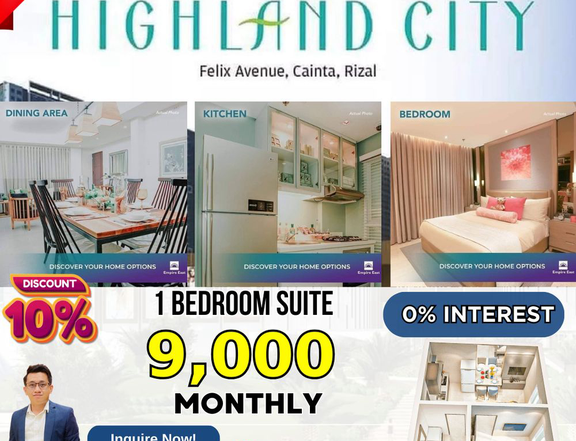 EMPIRE EAST HIGHLAND 1-bedroom Condo For Sale in Ortigas Pasig