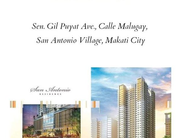 1 Bedroom Unit with Parking in San Antonio Residence Makati City