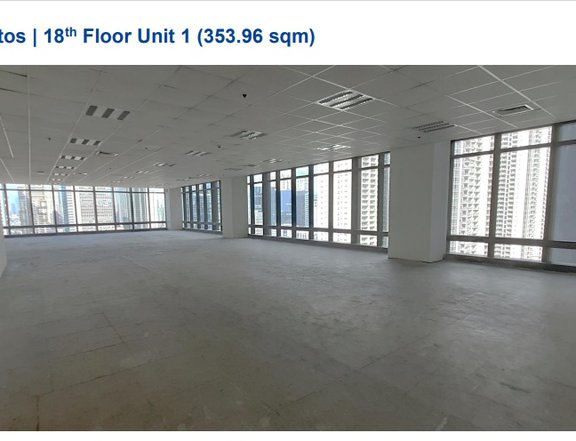 BGC Office Space For Lease 353.96 sqm 18th Floor NHL00031