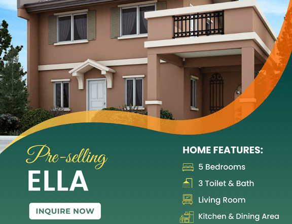 Pre-selling 5-bedroom Single Detached House For Sale in Calamba Laguna