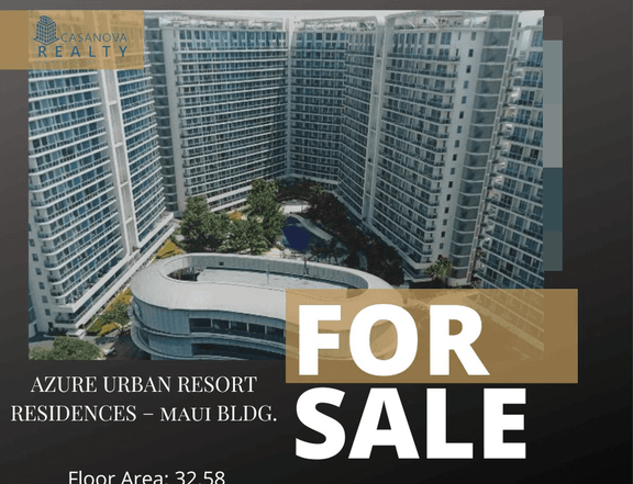 32.58 sqm Azure Urban For Sale in Paranaque Metro Manila