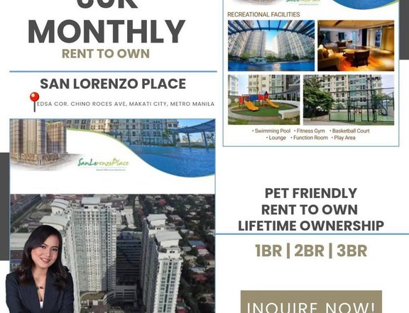 1BR, 2BR & 3BR RENT TO OWN CONDO IN MAKATI | FACING AMENITIES, HIGHER FLOOR