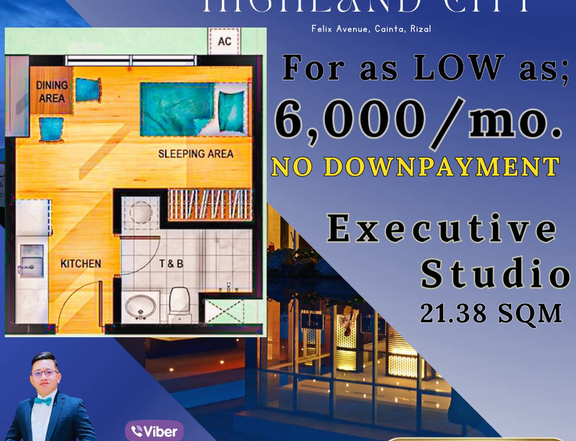 Empire East Highland 6K Monthly Studio For Sale in Pasig Metro Manila