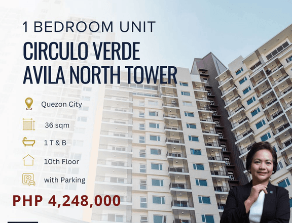 Affordable 1 Bedroom For Sale in Avila North, Circulo Verde, Quezon City!