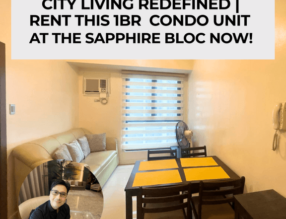 1BR Condo Unit at The Sapphire Bloc Ortigas Center for Rent