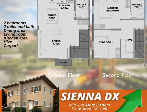 Affordable House and Lot in Santa Rosa Nueva Ecija - SIENNA DUPLEX