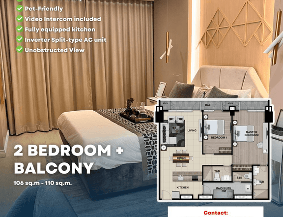 106 sq. 2 Bedroom Condo For Sale in BGC
