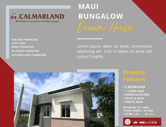 Clustered Bungalow House Model : MAUI READY FOR OCCUPANCY 25k Reservation Fee | Pwede na lipatan