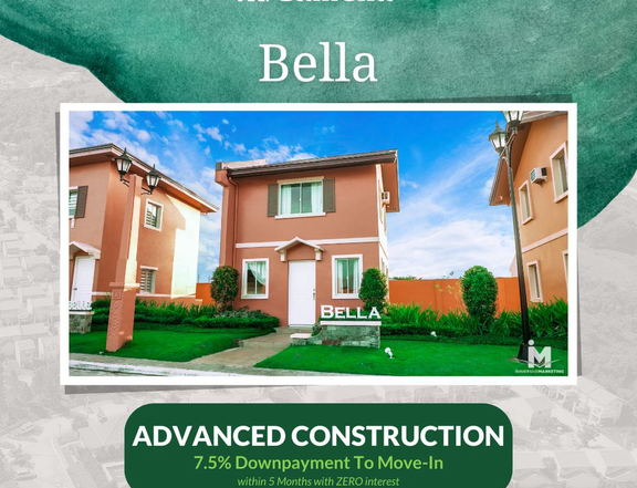 ADVANCED Construction 2-BR Bella model Unit in Camella Bacaolod South