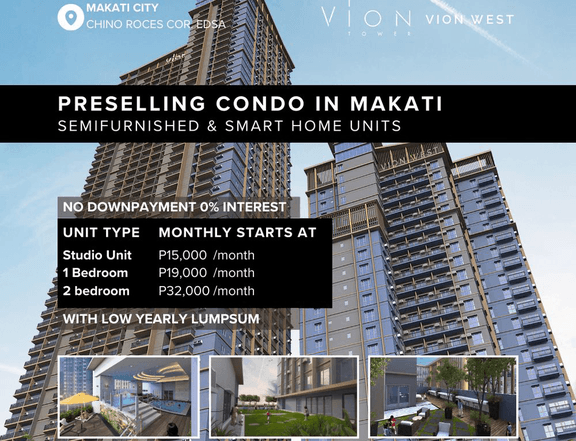 Vion West Tower Preselling Condo in Makati City for Sale by Megaworld