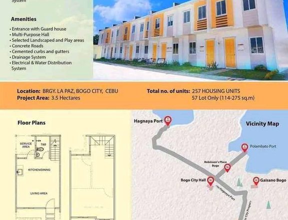 Townhouse along the highway at 1.6m Bogo Cebu