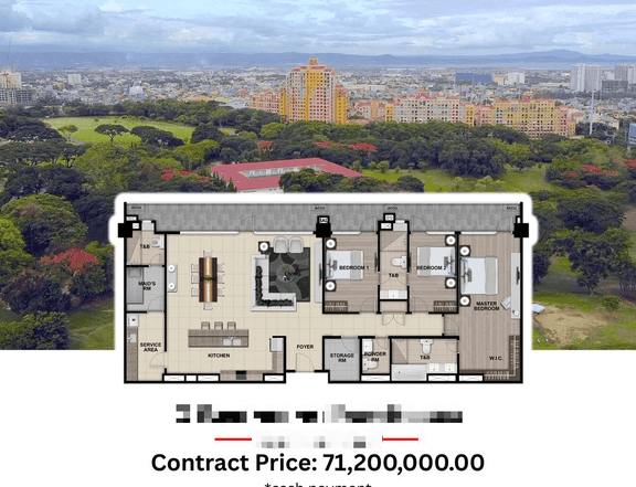 212.00 sqm 3-bedroom Penthouse Condo For Sale in BGC Taguig