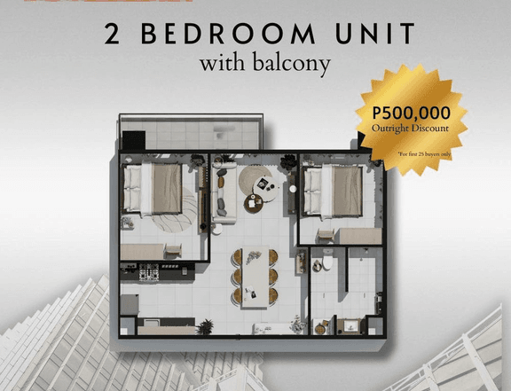 66.22 sqm 2-bedroom Condo For Sale in Bantay Ilocos Sur
