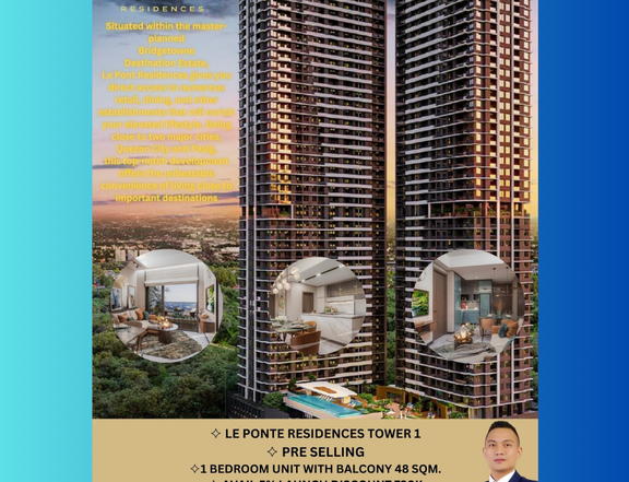 Affordable Monthly Condominium PRE SELLING at php17,000 LE PONTE