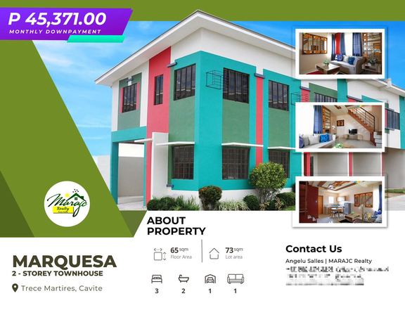RFO 3-bedroom Townhouse For Sale thru Pag-IBIG in Trece Martires