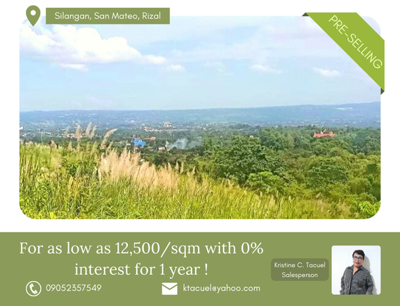 Residential Lot For Sale in San Mateo Rizal