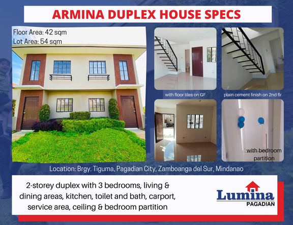 Armina Duplex with 3 Bedrooms for Sale in Lumina Pagadian